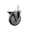 Service Caster 5 Inch Gray Polyurethane Wheel Swivel 58 Inch Threaded Stem Caster with Brake SCC SCC-TS20S514-PPUB-PLB-58212 - alternate 1